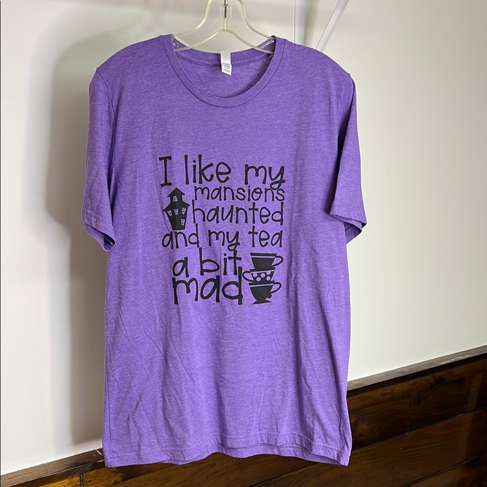 Disney Etsy Haunted‎ Mansion Purple Graphic T-Shirt- L